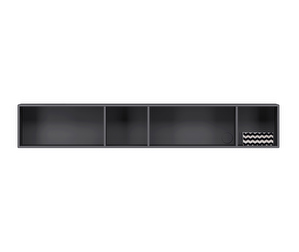 Como Shelf, Dark Grey, 154 x 26 cm