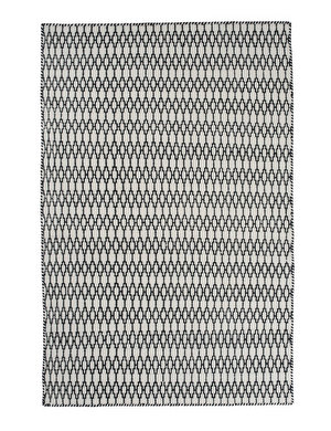 Elliot-matto, white/black, 200 x 300 cm