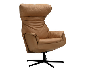 Isa Relax Armchair, Aniline Leather 1 Latte, H 109 cm Isa Relax Armchair, Aniline Leather 1 Latte, H 109 cm
