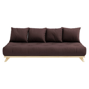 Senza-futonsohva, brown/mänty