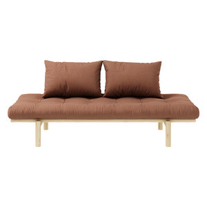 Pace-futonsohva, clay brown/mänty