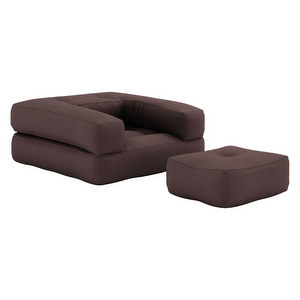 Cube-futontuoli, brown