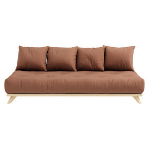 Senza-futonsohva, clay brown/mänty