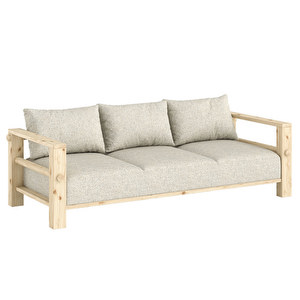 Bare-sohva, Textured Weave -kangas soft chalk / mänty, L 225 cm