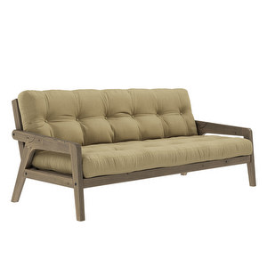 Grab Futon Sofa, Wheat Beige / Brown, W 200 cm Grab Futon Sofa, Wheat Beige / Brown, W 200 cm