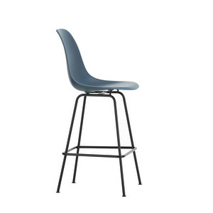 Eames RE -baarituoli, sea blue/musta, medium