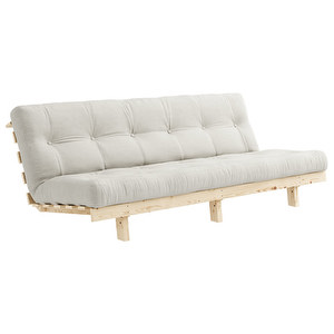 Lean-futonsohva, natural / mänty, L 200 cm