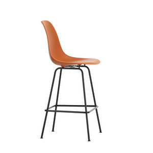 Eames RE -baarituoli, rusty orange/musta, medium