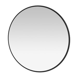 Around-peili, black, Ø 70 cm