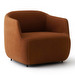 Como Armchair, Nubuck Leather Brown