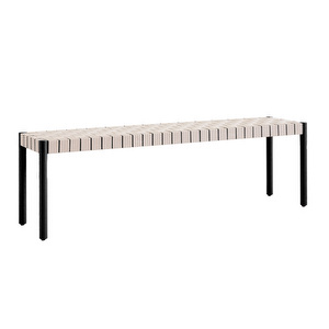 Betty TK5 -penkki, musta / luonnonvärinen punos, L 157 cm Betty TK5 -penkki, musta / luonnonvärinen punos, L 157 cm