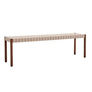 Betty TK5 -penkki, savutammi / luonnonvärinen punos, L 157 cm Betty TK5 -penkki, savutammi / luonnonvärinen punos, L 157 cm