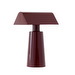 Caret MF1 -pöytävalaisin, dark burgundy, ladattava