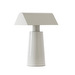 Caret MF1 -pöytävalaisin, silk grey, ladattava