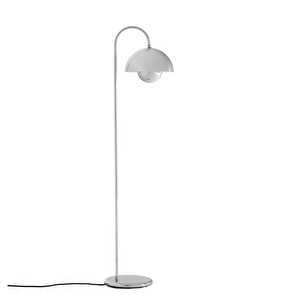 Flowerpot VP12 -lattiavalaisin, kromi