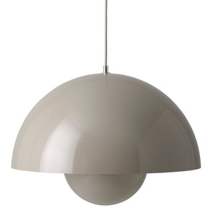 Flowerpot VP2 -riippuvalaisin, grey beige, ⌀ 50 cm