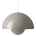 Flowerpot VP2 -riippuvalaisin, grey beige, ⌀ 50 cm