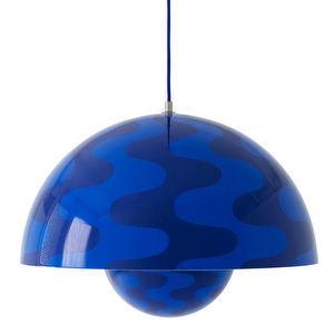 Flowerpot VP2 -riippuvalaisin, pattern cobalt / twilight blue, ⌀ 50 cm Flowerpot VP2 -riippuvalaisin, pattern cobalt / twilight blue, ⌀ 50 cm