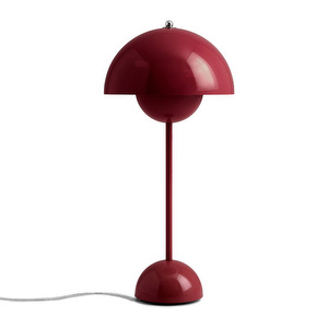 Flowerpot VP3 -pöytävalaisin, dark plum, ⌀ 23 cm