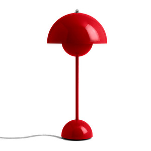 Flowerpot VP3 -pöytävalaisin, vermilion red, ⌀ 23 cm