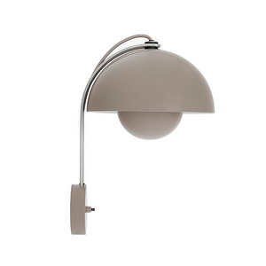 Flowerpot VP8 -seinävalaisin, grey beige, ⌀ 23 cm