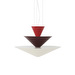 Gio LN14 -riippuvalaisin, punainen / burgundi, ⌀ 60 cm