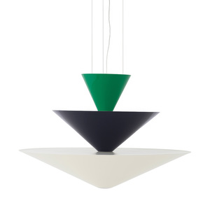 Gio LN15 -riippuvalaisin, vihreä / sininen, ⌀ 92 cm