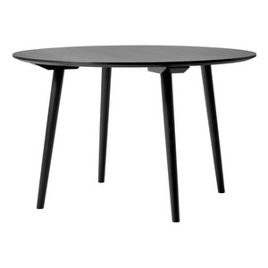 In Between SK4 -ruokapöytä, musta tammi, ⌀ 120 cm