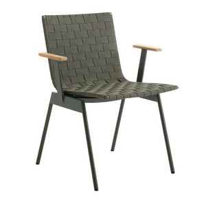 Ville AV34 -tuoli käsinojilla, bronze green / tiikki