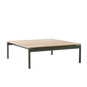 Ville AV50 -sohvapöytä, bronze green / tiikki, 90 x 90 cm