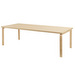 Pöytä 86A, koivu, 100 x 240 cm