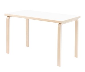 Pöytä 80A, koivu/valkoinen laminaatti, 60 x 120 cm Pöytä 80A, koivu/valkoinen laminaatti, 60 x 120 cm