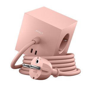 Square 1 USB-C -jatkojohto, Old Pink