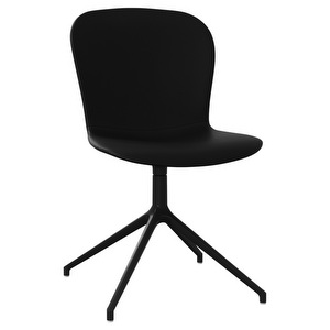 Adelaide Chair, Nordic Grain Leather 5130 Black / Black