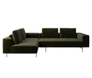 Amsterdam Corner Sofa, Velvet Fabric 3134 Olive Green, W 228 cm Amsterdam Corner Sofa, Velvet Fabric 3134 Olive Green, W 228 cm