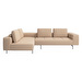 Amsterdam Corner Sofa, Bologna Fabric 3254 Sand, W 288 cm