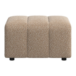 Bellagio Footstool, Avellino Fabric 3251 Golden Beige, 69 x 69 cm