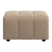 Bellagio Footstool, Avellino Fabric 3251 Golden Beige, 69 x 69 cm