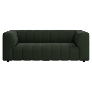 Bellagio Sofa, Bologna Fabric 3256 Dark Green, W 201 cm