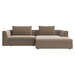 Bergamo Chaise Sofa, Napoli Fabric 2267 Sand, W 260 cm