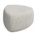 Bermuda Footstool, Tuscany Fabric 3200 White, W 76 cm