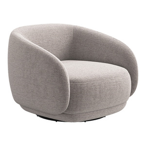 Bolzano Armchair, Lucca Fabric 3320 Beige, Swivel Function