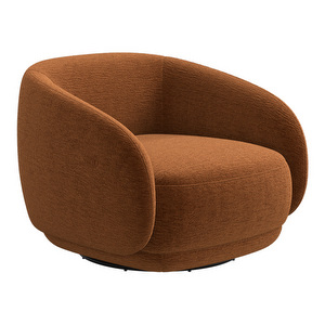 Bolzano Armchair, Lucca Fabric 3324 Camel, Swivel Function
