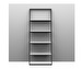 Bordeaux Wall Shelf, White / Matt Black