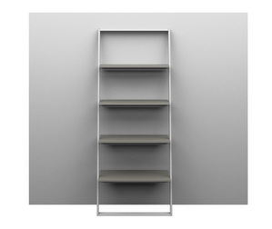 Bordeaux Wall Shelf, Light Grey / White, H 161 cm