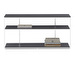 Bordeaux Console Table, Grey/White