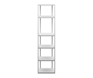 Bordeaux Wall Shelf, White/White, H 160 cm