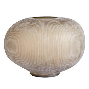 Bubble-vaasi, beige, K 25 cm