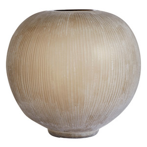 Bubble-vaasi, beige, K 36 cm