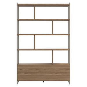 Calgary Shelf, Oak / Ash Grey, 124 x 190 cm